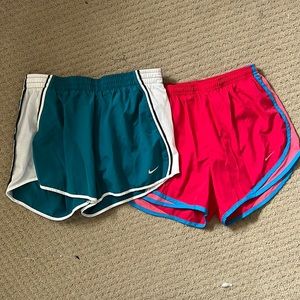 Set of Nike running shorts